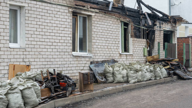 Professional Fire Damage Repair technician working in Oviedo, FL